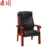 大班椅老板椅真皮可躺办公椅子带扶手人体工学时尚简约实木椅子