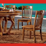 橘子郡港全实木餐椅简约现代中式宜家椅子凳子餐桌椅酒店餐椅书椅