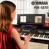雅马哈电子琴PSRS670 力度61键成人MIDI音乐编曲键盘S650升级款
