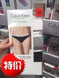 美国代购 Calvin Klein CK经典纯棉舒适女士三角内裤3条盒装现货