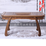 红木家具 中式功夫茶台 仿古茶艺桌桌 鸡翅木客厅汉式实木泡茶桌