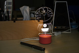 小夜灯、LED台灯、USB灯床头灯、圆柱灯座“哆啦A梦”台灯