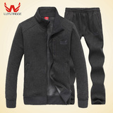 中老年运动套装男加绒加厚冬立领开衫宽松两件套卫衣套装棉跑步服