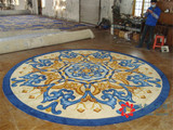 新品地毯手工进口纯羊毛地毯客厅茶几地毯欧式美式圆形地毯定制