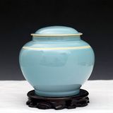 景德镇陶瓷器 高温颜色颜色釉无毒光滑储物罐 茶叶罐现代家居摆件