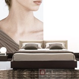 简约现代定做储物榻榻米床板式床烤漆床1.5米床1.8米床板式双人床