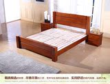 实木床柏木家具双人床1.8米1.5米全实木床杉木床现代硬板床可送货