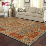 优立 土耳其进口地毯客厅茶几 现代简约美式波斯地毯卧室床边毯