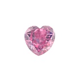 20分GIA天然彩钻裸钻心形FVP粉钻0.2克拉钻石艳粉色裸石 定制戒指