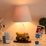 小汽车儿童台灯卧室床头灯创意时尚可爱 遥控可调光卡通男孩礼物