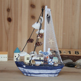 现代家居装饰摆件 地中海帆船 工艺礼品 新房摆设 装饰品 包邮