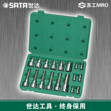 SATA世达工具 09053 18件6.3x12.5MM系列六角旋具套筒组套