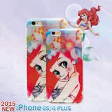日本正品迪士尼 Ariel美人鱼 苹果iphone6s plus手机壳保护套配件