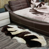 AUSKIN进口羊毛地毯欧式房间皮毛一体纯手工家用防滑卧室床边毯