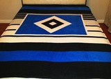 汉堡珊瑚绒毯德甲足球队毛毯床单盖毯学生宿舍毯午睡毯超柔温暖