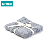 日本NITORI 进口埃及棉 纯棉小方巾 21支纱股线 超厚毛圈耐用毛巾