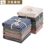 日式简约良品风水洗纯棉单件被罩全棉被套单件1.5单人双人床适用