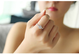 求婚钻戒礼物二克拉仿真钻戒结婚戒指 情侣对戒男女一对钻石戒指