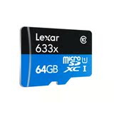 雷克沙（Lexar）633x 64G TF存储卡 gopro运动相机 microSD内存卡