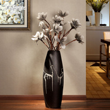景德镇陶瓷现代简约欧式客厅落地大花瓶电视柜玄关摆件家居装饰品