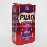原装进口巴西代购原产PILAO烘焙咖啡粉强劲口味意式香醇500g包邮