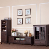 美式电视柜组合欧式全实木视听柜1.8米地柜新古典小户型客厅家具