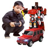 美致遥控变形玩具金刚4 奔驰变形汽车机器人模型男孩儿童玩具正版