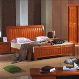 包邮实木床橡木储物床橡木床1.5/1.8米全实木双人床原木床1.2现代