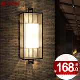 丹妮龙新中式壁灯客厅卧室床头灯过道墙壁灯美式铁艺壁灯布艺2828