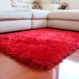 炫艺地毯客厅现代卧室茶几地毯床边卧室地毯婚庆装饰红色地毯定制