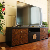 汉龙赤马 新品现代中式风格设计核桃特色工艺 客厅核桃高电视柜
