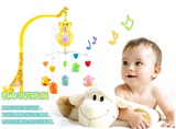 婴儿床铃新生儿铃铛宝宝音乐电动床头铃 旋转床挂婴儿+包邮