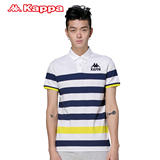 [惠]Kappa 男短袖T恤 男翻领短袖 条纹POLO衫 2015新款|K0512PD11