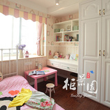 上海定制衣柜儿童房全屋定制定制衣帽间组合书桌定制衣飘窗柜