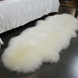 宜家澳洲纯羊毛地毯客厅卧室地毯羊皮床边毯羊毛沙发垫飘窗垫定做