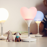 洋葱集市/浪漫氛围硅胶心形气球灯 USB充电触碰调光台灯 创意礼品