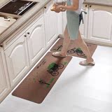 厨房地垫 长条家用地毯门垫脚垫吸水防滑吸油定制定做不掉毛 棕