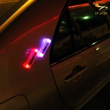 装灯太阳能多功能警示灯强磁安装LED灯爆闪灯汽车用中网装饰灯改