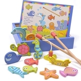 磁性钓鱼男孩子女宝宝男女儿童早教益智玩具1岁-2-3岁4岁亲子游戏