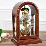 机械钟座钟创意仿古台钟实木欧式复古坐钟表中式客厅摆件