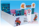 区角玩具木制游戏屋幼儿园娃娃家玩具超市角色扮演幼儿园小家具