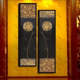 欣艺东南亚泰式风格装饰画玄关走廊有框画酒店设计手绘油画抽象画
