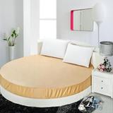 纯棉圆床笠2米床单圆床夹棉绗缝床垫保护套床单可定做加厚床褥子
