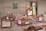 地中海式客厅成套家具实木沙发角茶几电视柜智能鞋柜组合橡木沙发