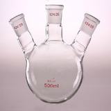 实验/三口烧杯 玻璃器材三口烧瓶(圆底直口)250ml/24*24*24