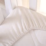 婴儿纯棉床笠 宝宝床垫保护套单件 床品保护套纯色AUSTTBABY