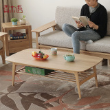 香木语实木家具橡木茶几北欧简约创意矮桌子小桌子门厅家具茶道桌