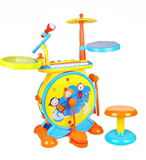 e10岁7岁3岁爵士鼓 架子鼓敲打乐器玩具儿童礼物带灯光麦风
