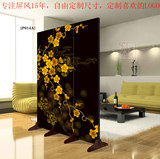 日本屏风 隔断 折屏樱花复古隔断活动可折叠时尚卧室房间客厅木质