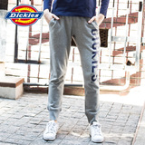 Dickies15秋季新款 全棉抓绒收口卫裤女 字母印花长裤153W30WD48